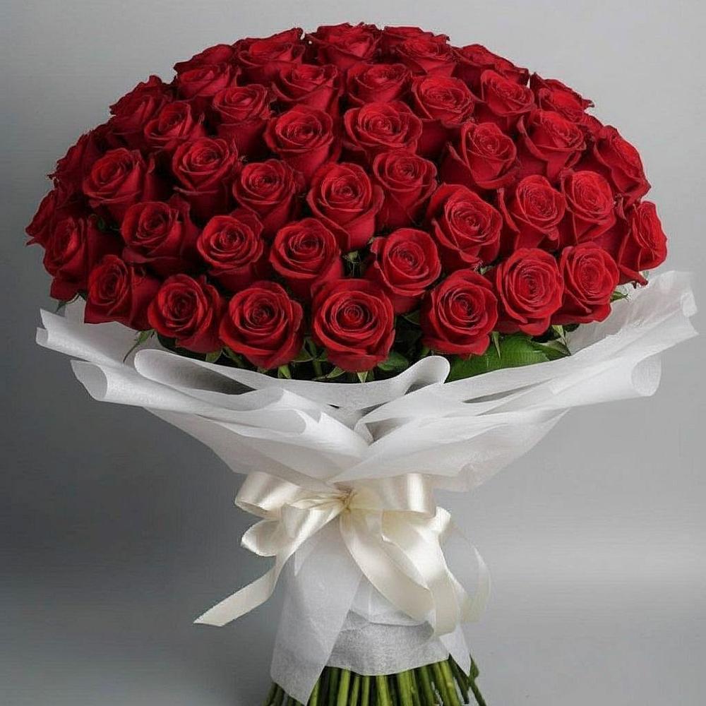Букет 101 Красная роза Блэк Мэджик в Тынде