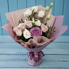 Букет цветов из:  Розы и Лизиантусы #REPLACE_PRED# Тынде
