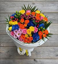 Букет цветов из:  Розы и Хризантемы в Тынде