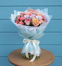 Букет цветов из:  Хризантемы и Розы в Тынде