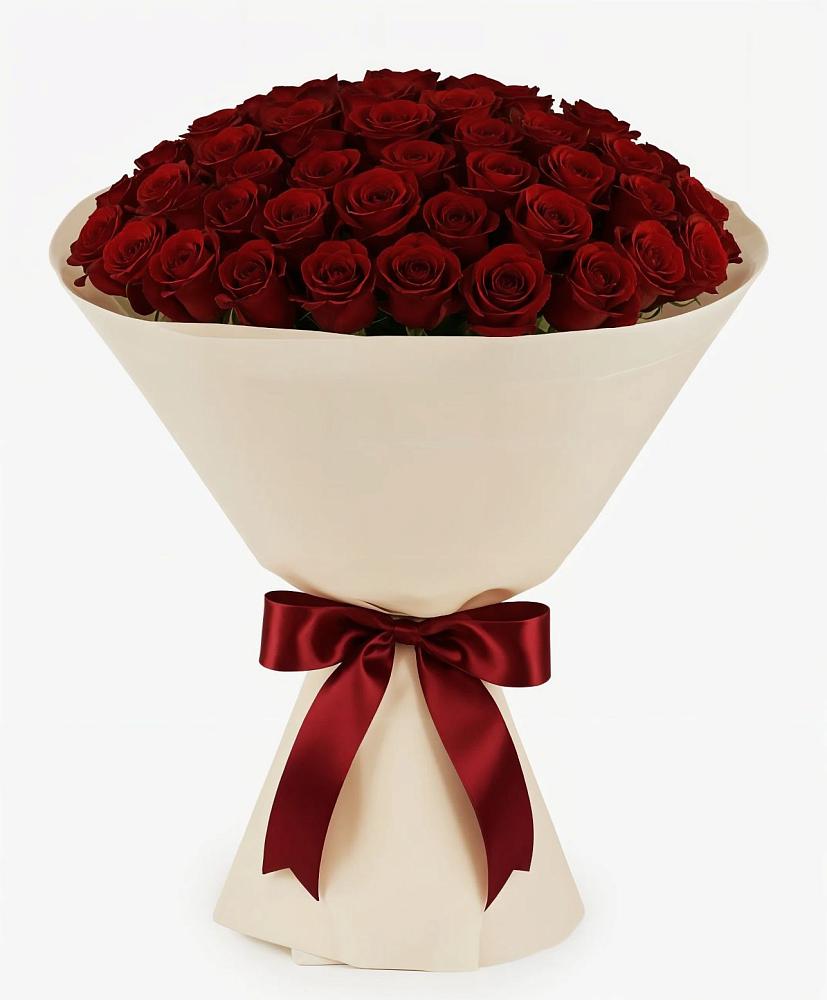 Букет 101 Бордовая роза Блэк Бакарра в Тынде